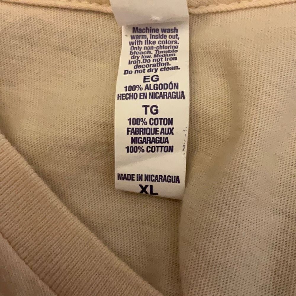 TOFU TShirt. Cream. XL. Supersoft! - Picture 5 of 6